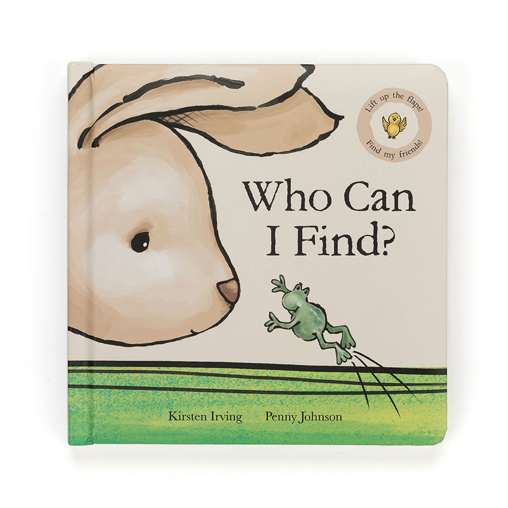 Who Can I Find? board book for toddlers – interactive lift-the-flap storybook with colorful illustrations and engaging questions.