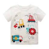 Little Bitty Boys' Summer T-Shirt Animal Cartoon Moisture-Wicking Casual Style