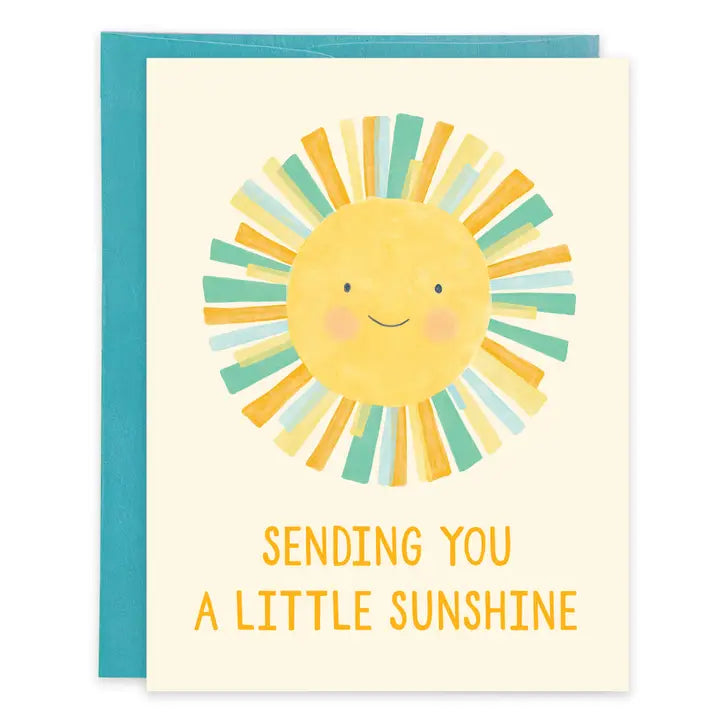 Get Well Greeting Card - Feel Better Sun