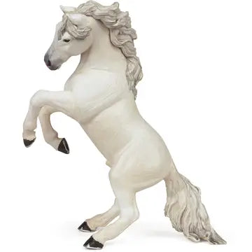 White Reared Up Horse