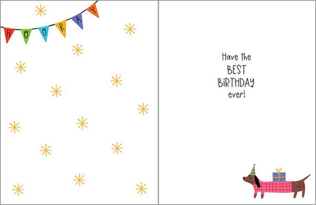Birthday Greeting Card - Dachshund Birthday