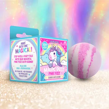 Unicorn Magic Bath Bomb 8.4 oz - Toy + Coloring Poster