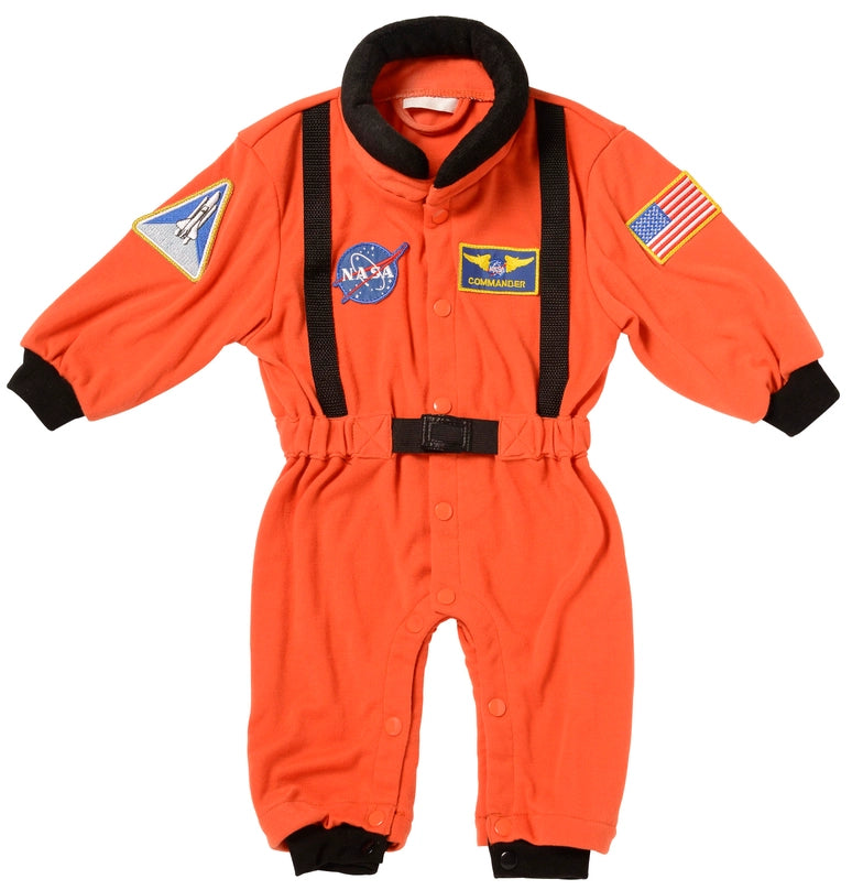 Jr. Astronaut Romper Orange 6-12 months