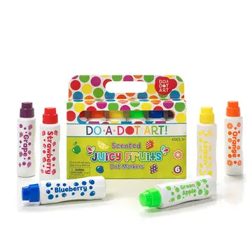 6 Pack Scented Juicy Fruits Marker
