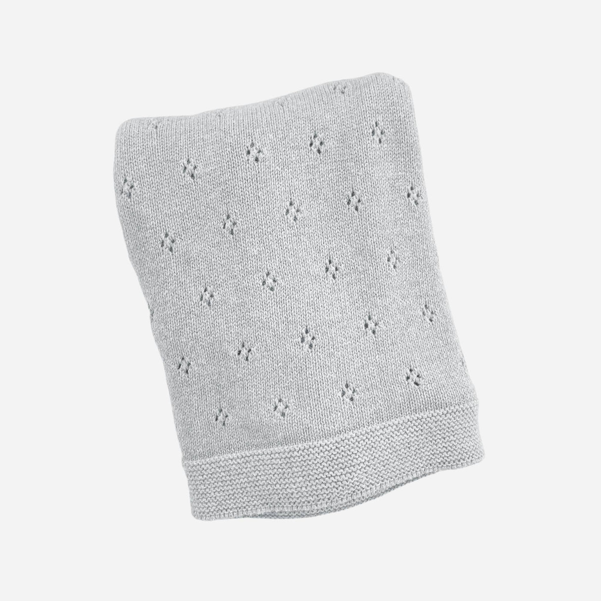 Heirloom Pique Blanket Grey Organic Cotton Gift Baby Summer