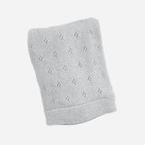 Heirloom Pique Blanket Grey Organic Cotton Gift Baby Summer