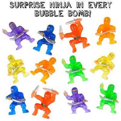 1 Pack Ninja Bath Bombs for Kids with Toy Surprises