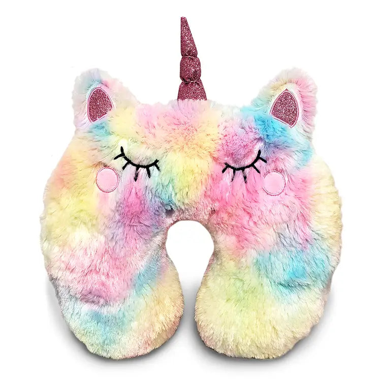 Furry Unicorn Travel Neck Pillows