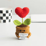 Handmade Knitted Potted Plants Cotton Desk Decor