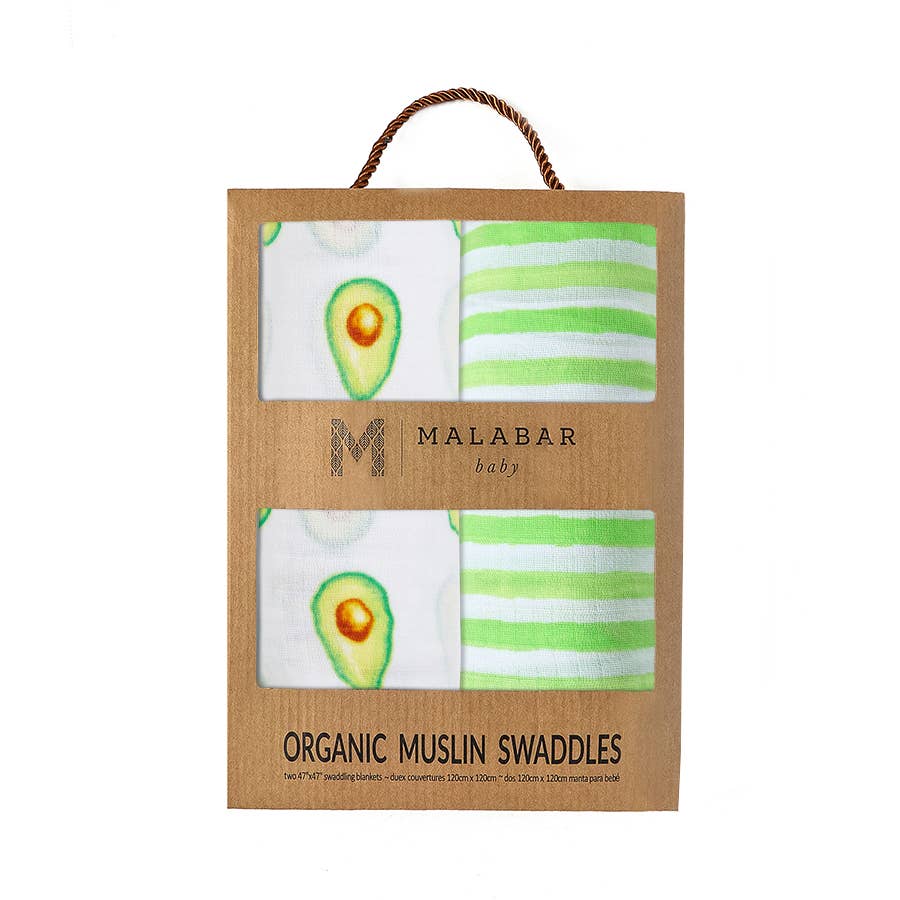 2-PC Swaddle Gift Set: GOTS Certified Organic Cotton Muslin