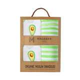 2-PC Swaddle Gift Set: GOTS Certified Organic Cotton Muslin