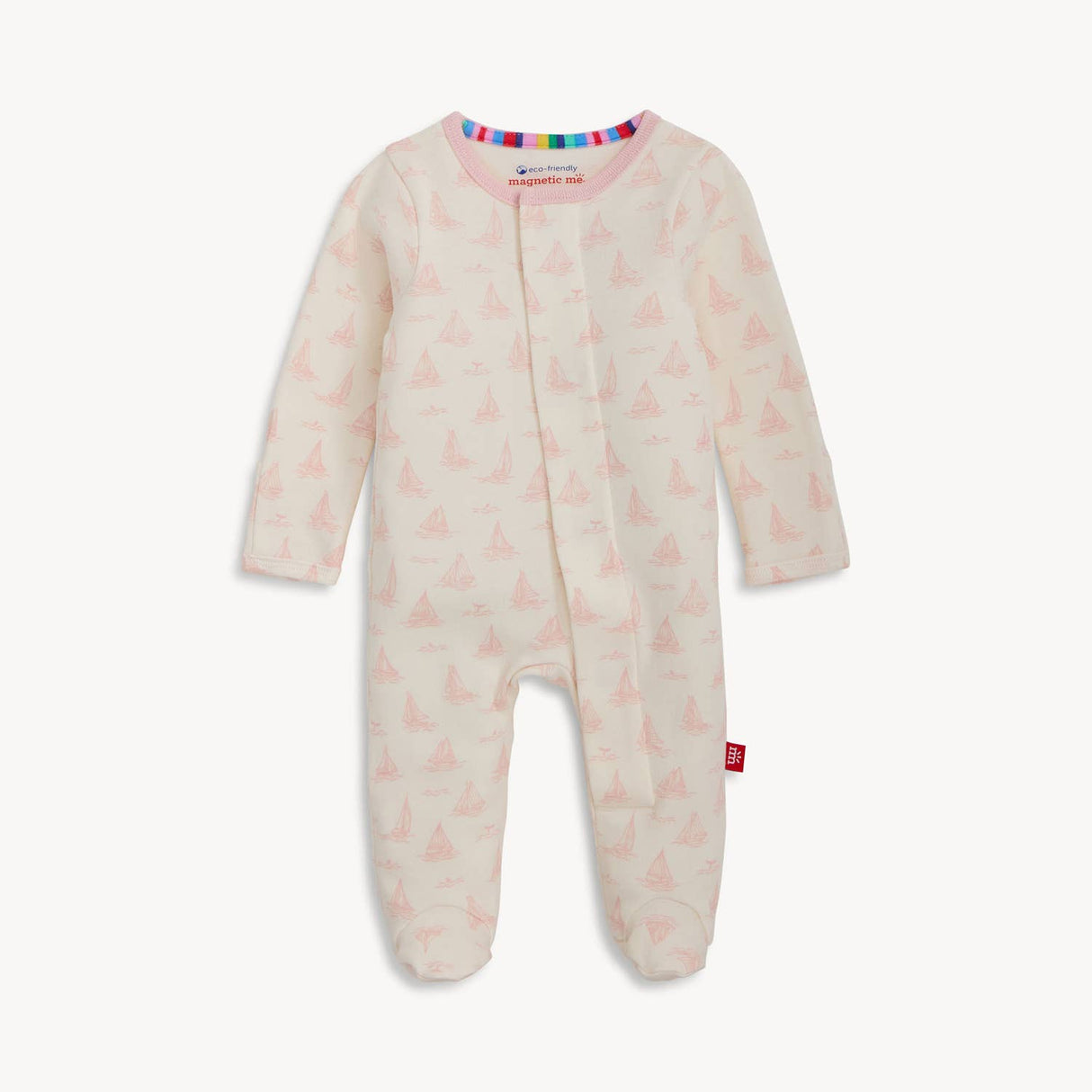 TINY TIDES PK ORG COT MAGNETIC FOOTIE