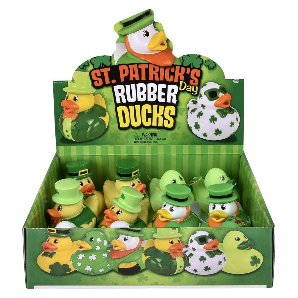 St. Patrick's Day Rubber Duckies 3.5"