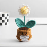 Handmade Knitted Potted Plants Cotton Desk Decor