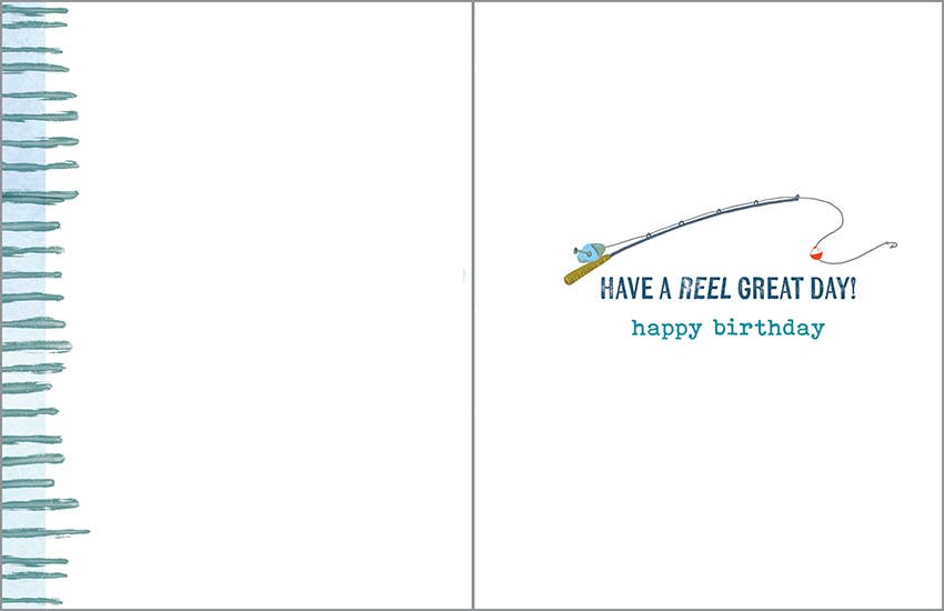 Birthday Greeting Card - Fishing Lures