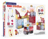 Magna-Tiles Fire Station 50-Piece Set