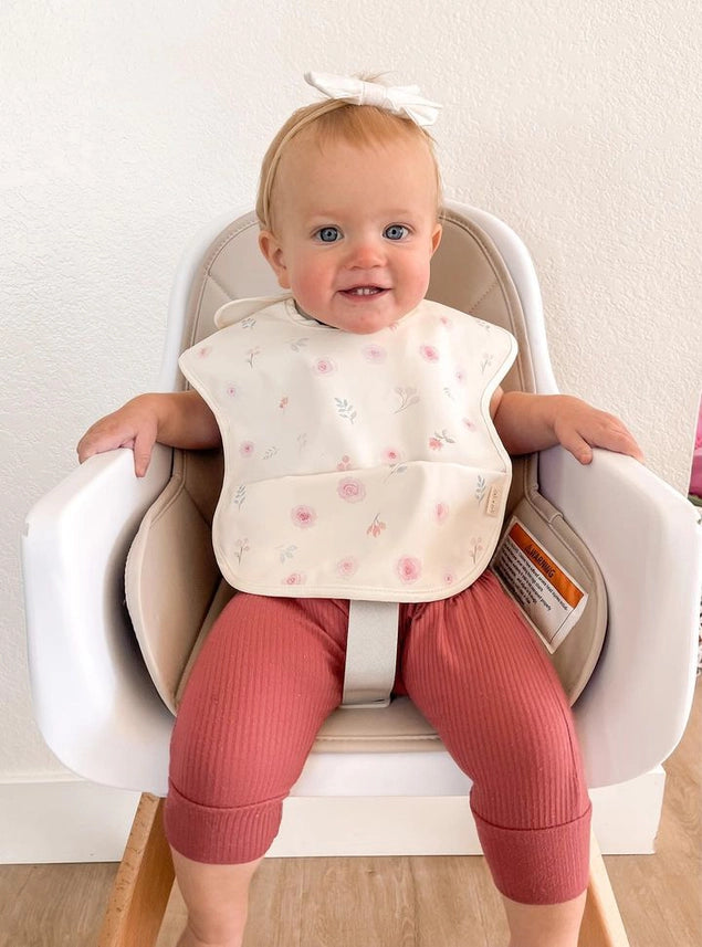 Short Sleeve Smock Baby Bib