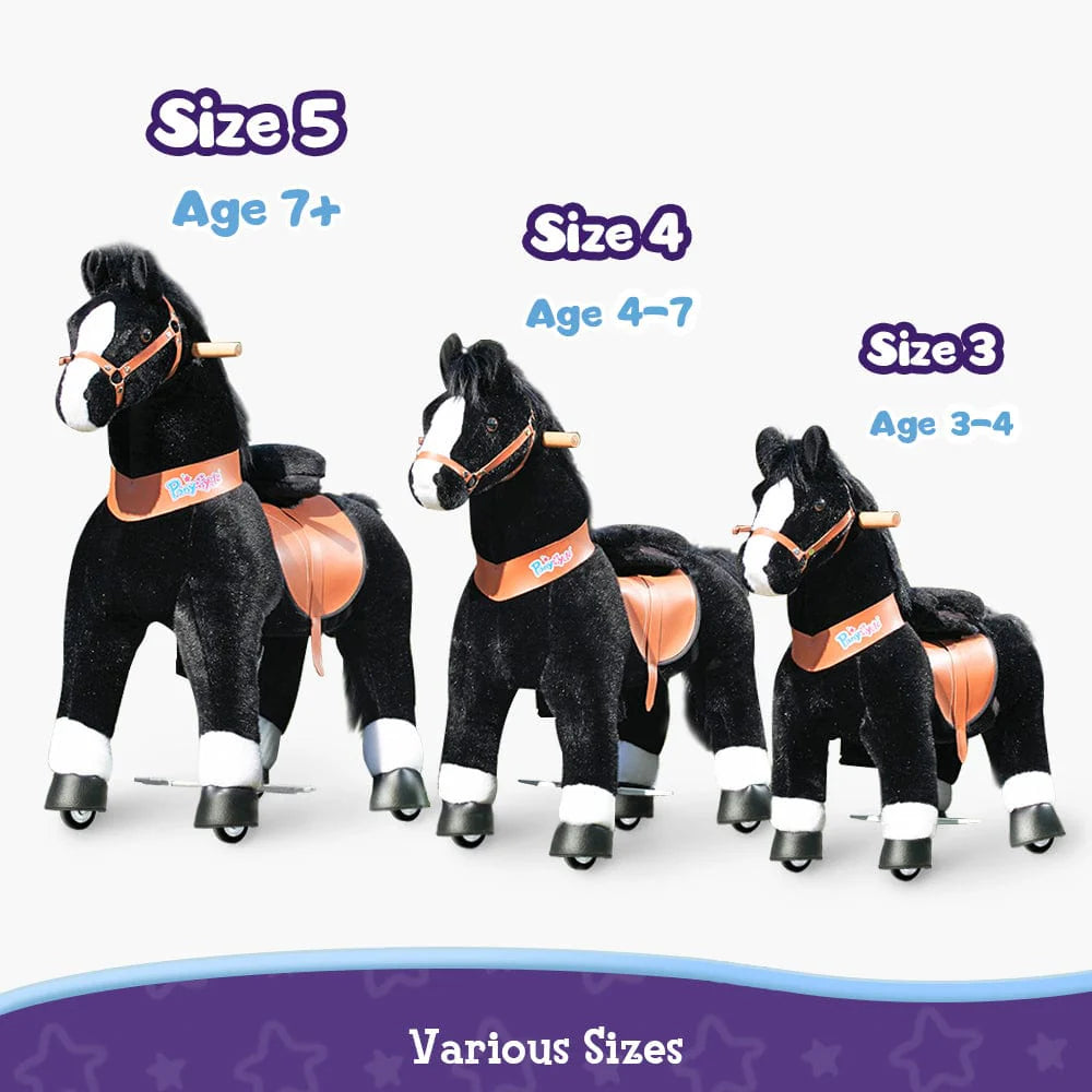 Pony Cycle U series Black with White Woof