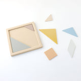Silicone Tangram Puzzle Board – Montessori Shape & Logic Toy