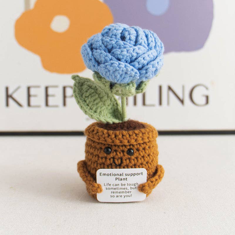 Handmade Knitted Potted Plants Cotton Desk Decor