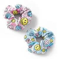 Tie-Dye Happy Face Scrunchies