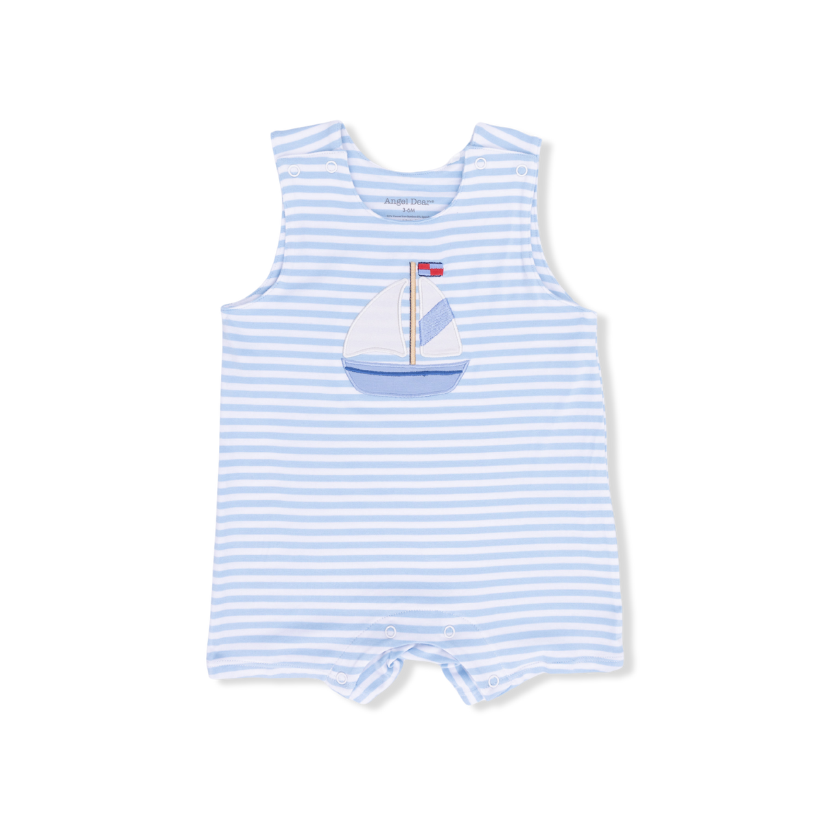 Bubbly Sailboat Stripe - Sleeveless Jon Jon