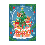 Reindeer Snow Globe 48 Piece Mini Puzzle Ornament