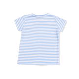 Bubbly Sailboat Stripe - Crew Neck Tee with Cargo Short
