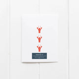 Lobster Sweater Welcome Little One Greeting Card
