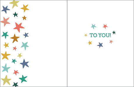 Birthday Greeting Card - Birthday Stars
