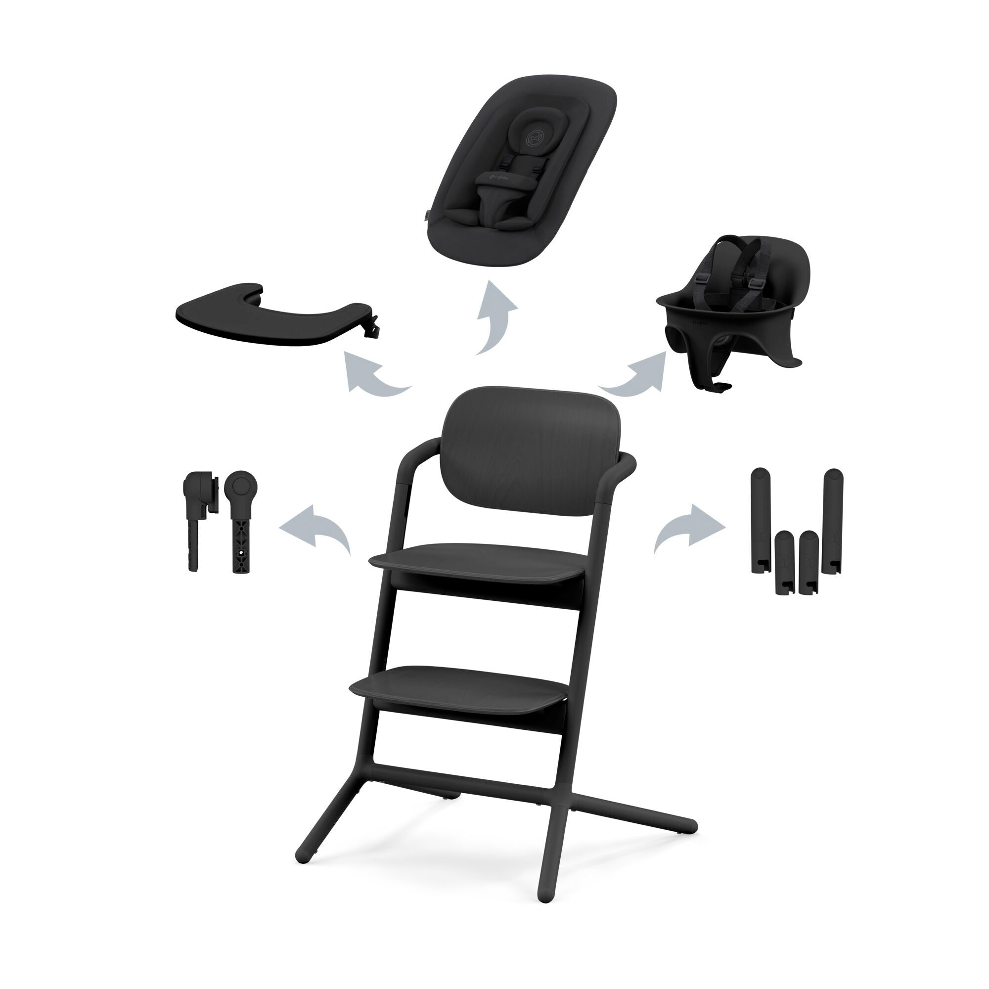 Cybex LEMO 3 High Chair 4-in-1 Set | Birth to Adult Use – Tadpole