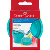 Clic & Go Collapsable Water Cup for Painting, Turquoise