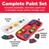 Connector Watercolor Paints for Kids 12 Super Bright Colors