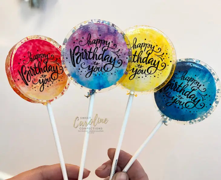 Birthday Lollipop Collection -Birthday Cake Flavor - 10/Set