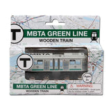 Boston Mbta Green Line Wooden Toy Train (Type 8 Lrv)