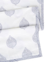 Receiving/Stroller Blanket: Handmade, Block-Printed Cotton
