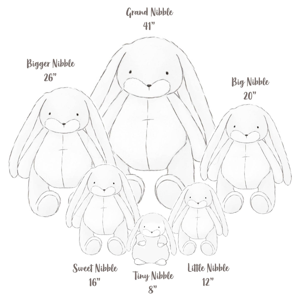 Tiny Nibble 8" Bunny - Maui Blue