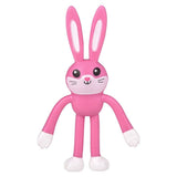Bendable Easter Bunnies 5" 24/disp - LLB Toys