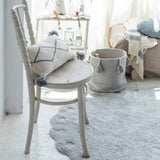 Knitted Cushion Little Oasis Nat - Grey