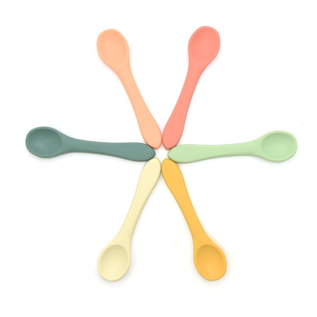 2pc Silicone Baby Spoon Set | 6 Colors