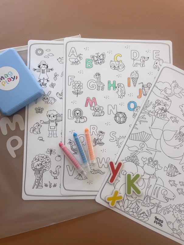 New Magplay Magnetic Colouring Set of 3