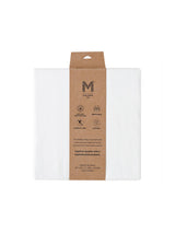 Off White Fitted Crib Sheet: Knit Cotton