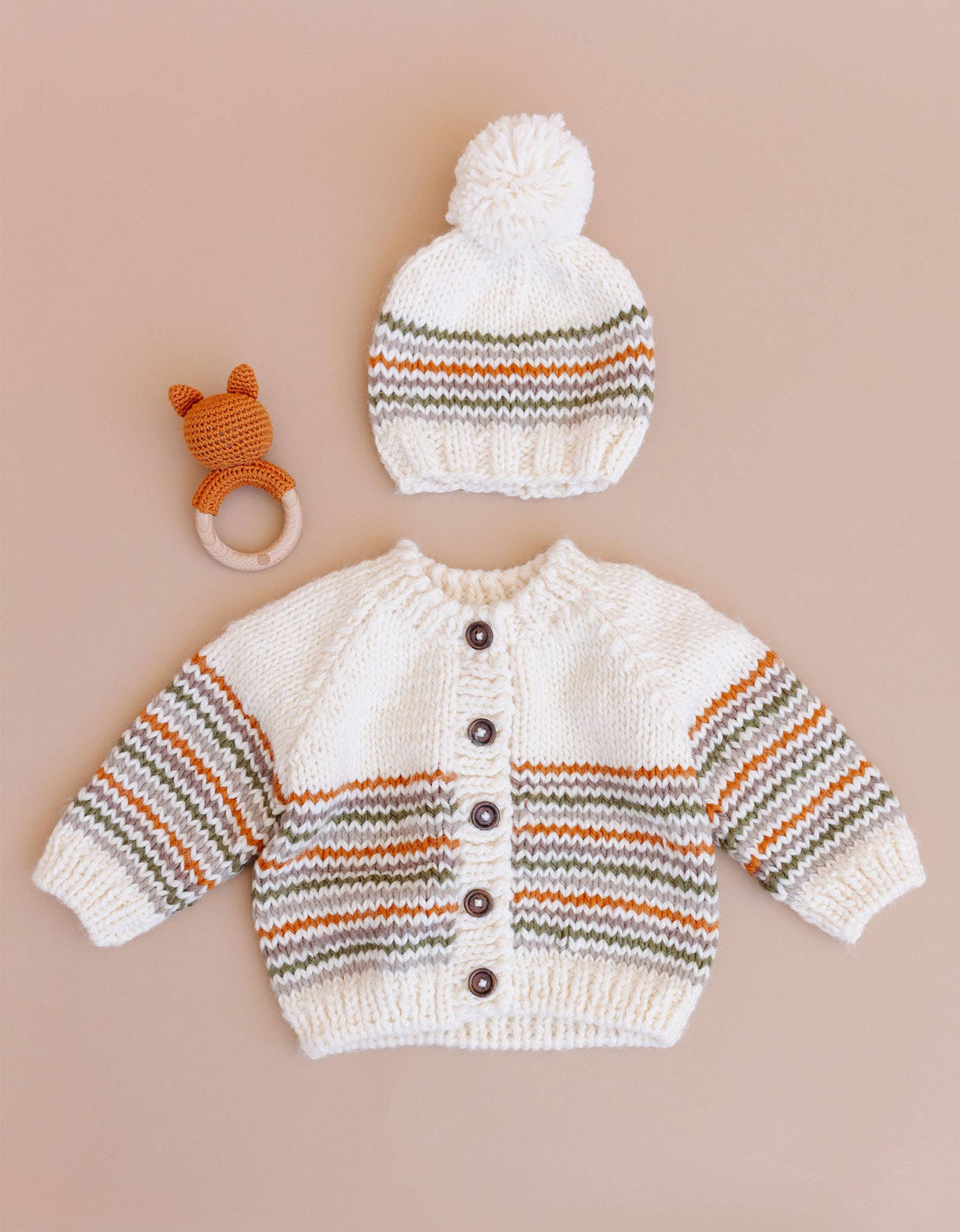 Woodland Stripe Hat Baby Kid Fall Back to School Matching 