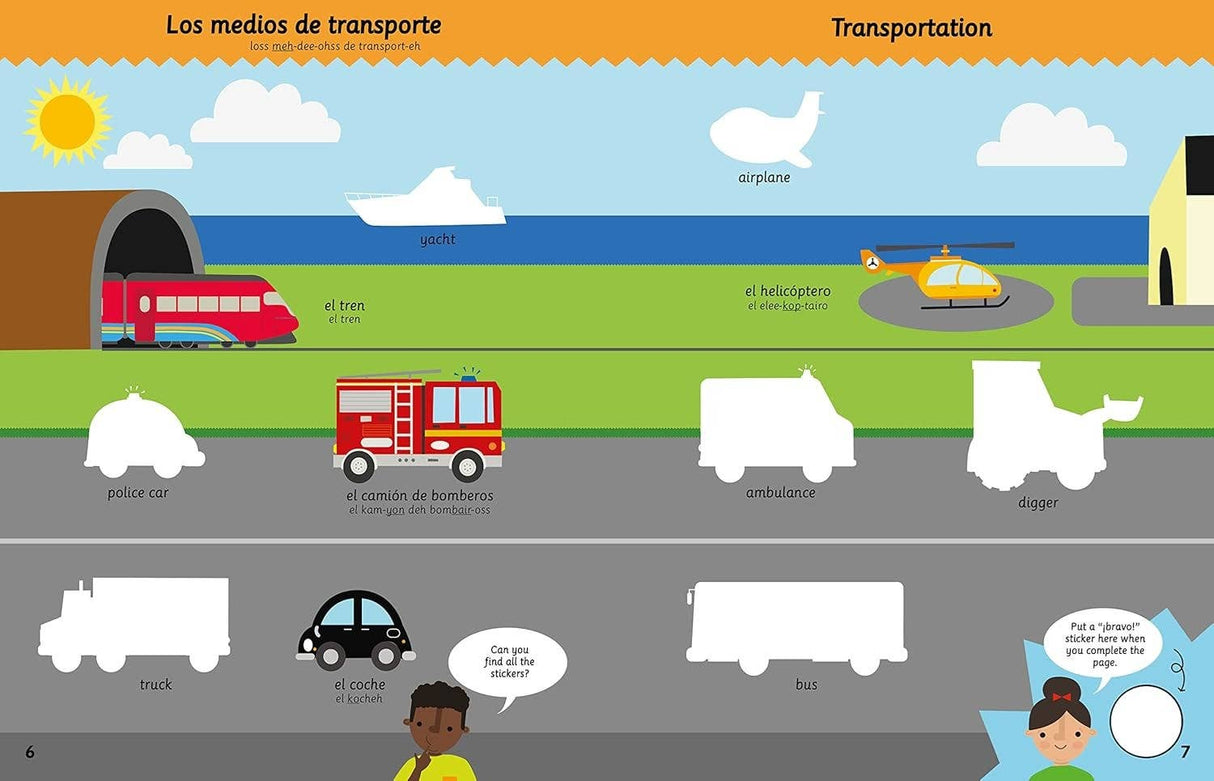 My Spanish Sticker Dictionary - Bilingual