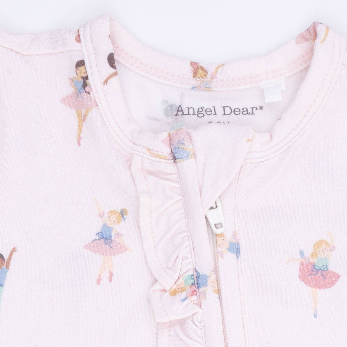 Petite Ballet - 2 Way Ruffle Front Zipper Footie