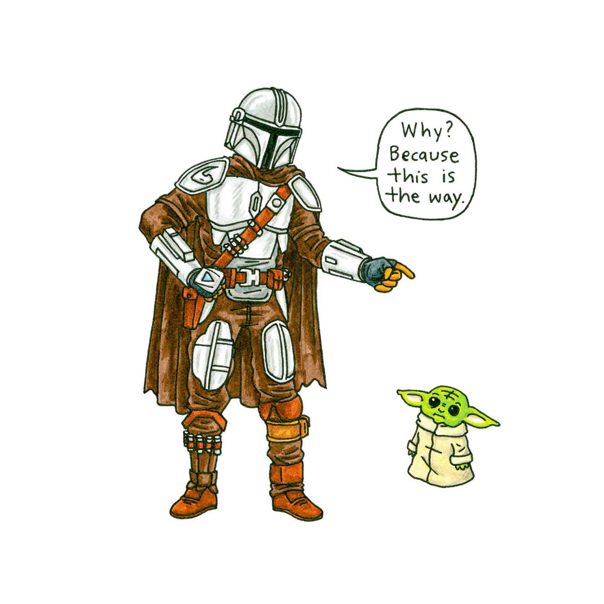 Star Wars The Mandalorian and Child