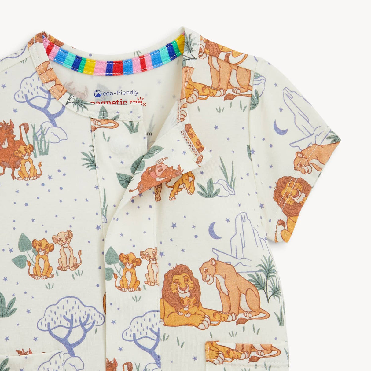 LION KING MODAL SHORT SLEEVE ROMPER