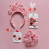 Love Heart Glitter Clips