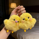 Cute Plush Baby Chick Keychain Animal Doll Cartoon Hanging Pendant