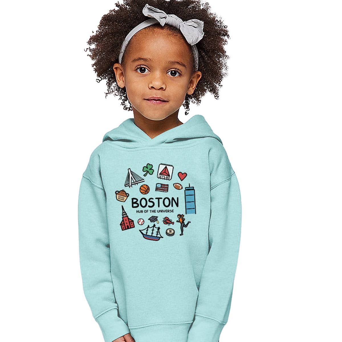 Boston Doodles Icons Massachusetts Toddler Unisex Hoodie